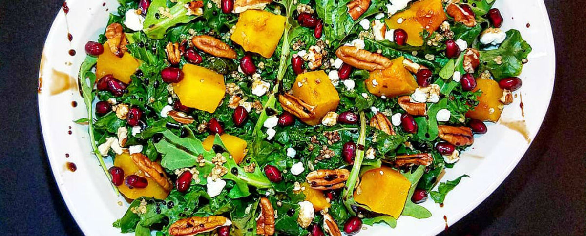 Kale Butternut Squash Salad Recipe: Incorporating Complex Carbohydrates