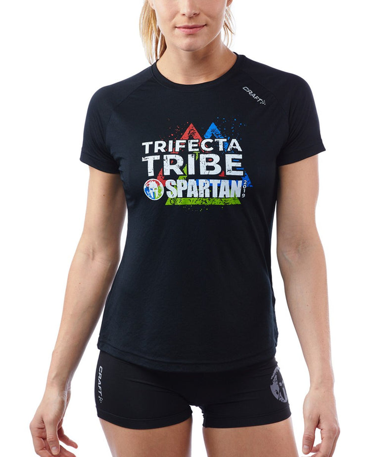 CRAFT SPARTAN By CRAFT 2019 Trifecta Tee - Women's Black XS