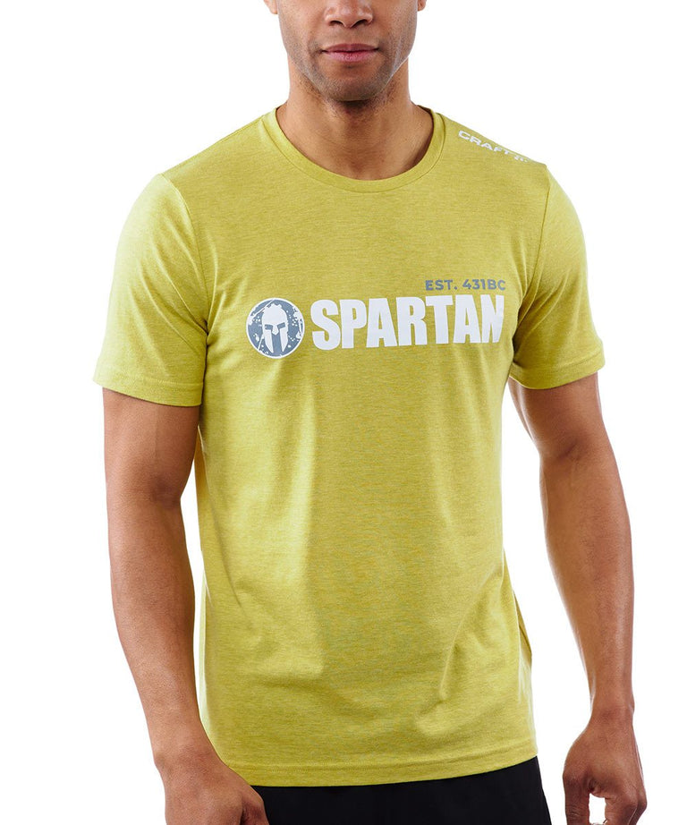 CRAFT SPARTAN By CRAFT Classic Logo Tri-Blend Tee - Men's Venom Heather S
