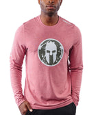 CRAFT SPARTAN By CRAFT Helmet Logo Tri-Blend LS Tee - Men's Rhubarb Heather S