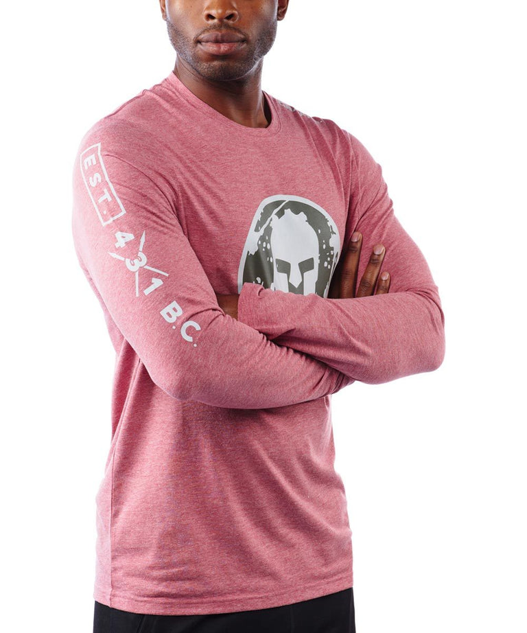 SPARTAN by CRAFT Helmet Logo Tri-Blend LS Tee