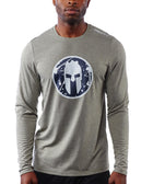 CRAFT SPARTAN By CRAFT Helmet Logo Tri-Blend LS Tee - Men's Woods Heather S
