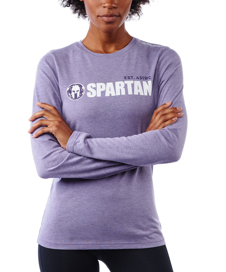 SPARTAN by CRAFT Classic Logo Tri-Blend LS Tee