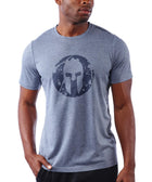 CRAFT SPARTAN By CRAFT Helmet Logo Tri-Blend SS Tee - Men's Blaze Heather S