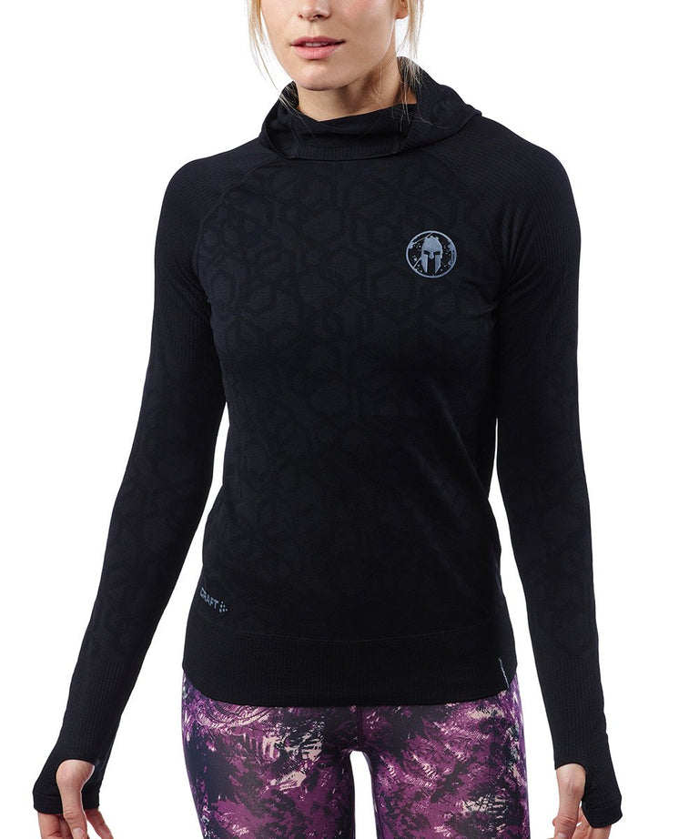 CRAFT SPARTAN By CRAFT Charge Fuseknit LS Hood - Women's Black S