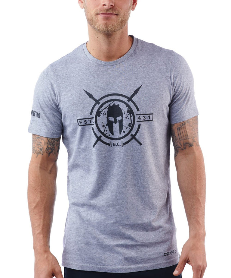 CRAFT SPARTAN By CRAFT District SS Tee - Men's Light Gray S