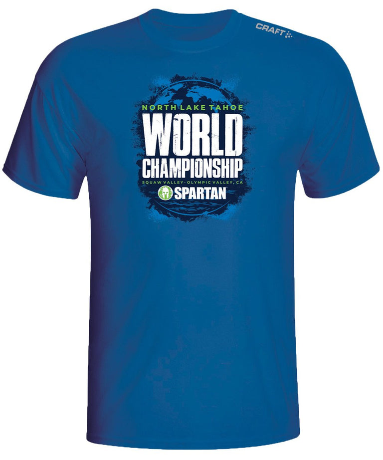 Craft Tahoe SPARTAN By CRAFT 2019 World Championship Venue Tee - Unisex Blue S
