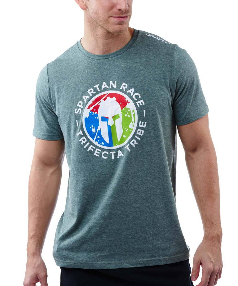 CRAFT SPARTAN By CRAFT Trifecta Tri-Blend Tee - Men's Moss Heather S