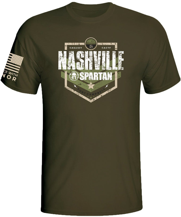 Spartan Race Shop SPARTAN 2019 Nashville Venue Tee - Unisex Green XS