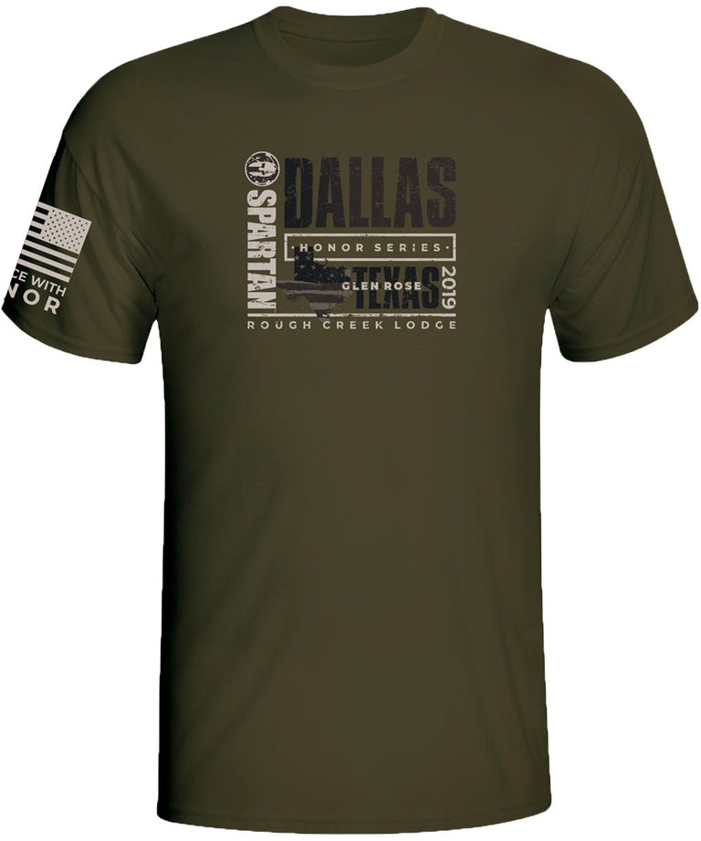 Spartan Race Shop SPARTAN 2019 Dallas Venue Tee - Unisex Green XS