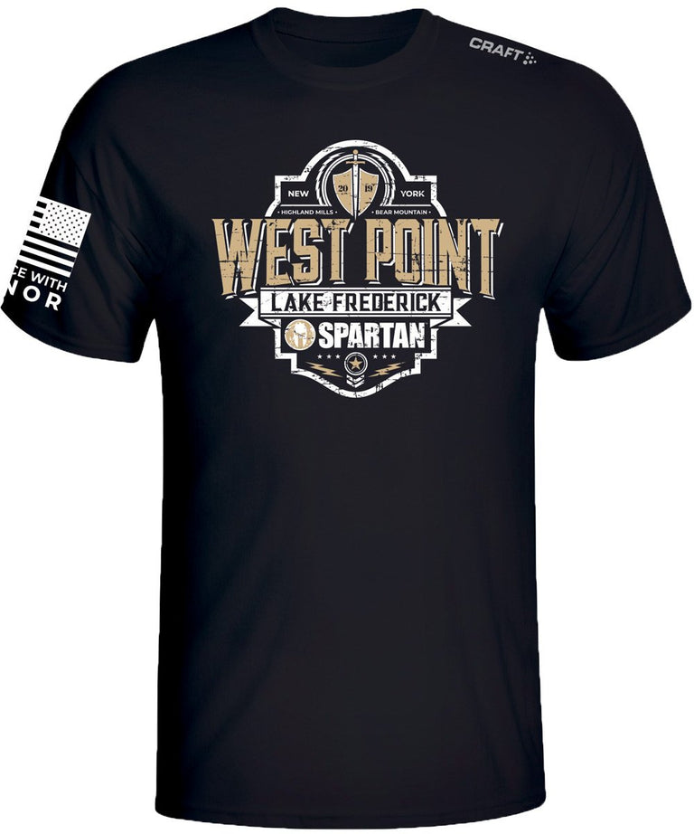 Spartan Race Shop SPARTAN 2019 West Point Venue Tee - Unisex Black XS