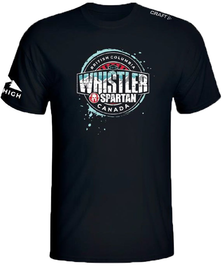 Spartan Race Shop SPARTAN 2019 Whistler Venue Tee - Unisex Black XS