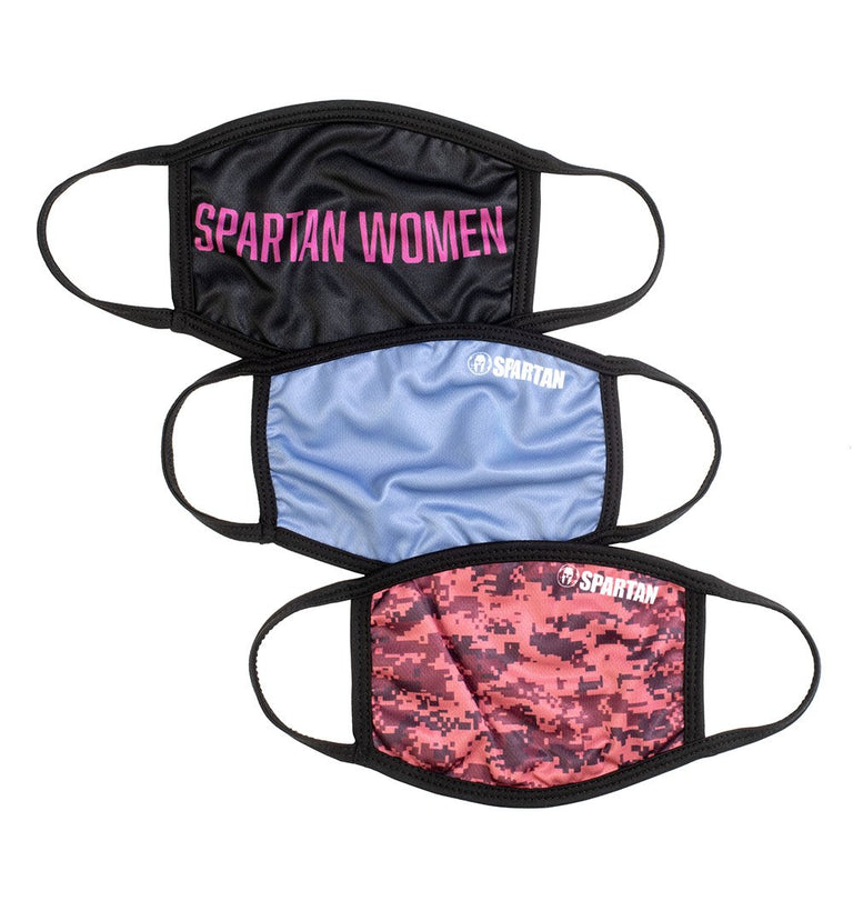 SPARTAN Face Mask Set of 3 - Women's
