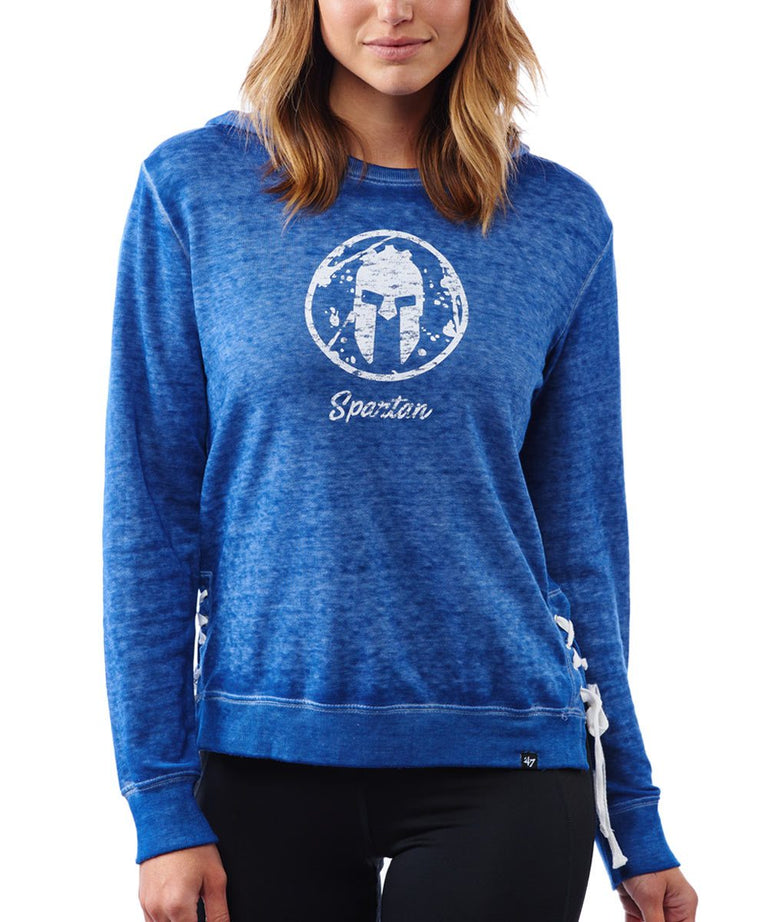 47 Brand SPARTAN '47 Sideline Lace Pullover - Women's Royal XS