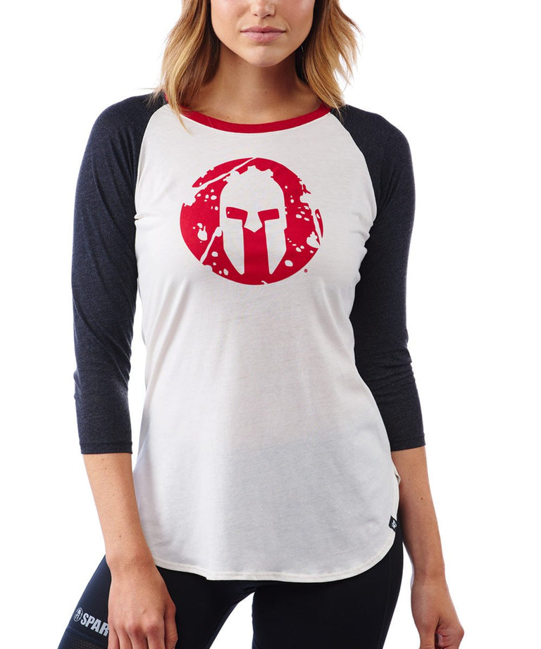 47 Brand SPARTAN '47 Splitter Raglan Tee - Women's Sandstone/Black XS