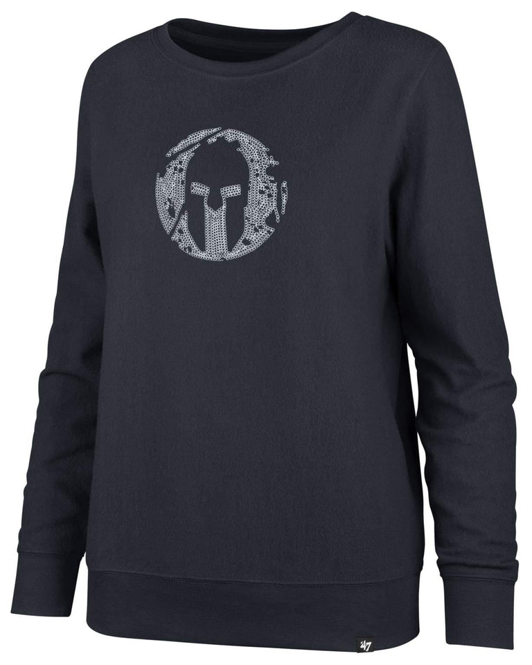 47 Brand SPARTAN '47 Throwback Fleece Crew - Women's Navy XS