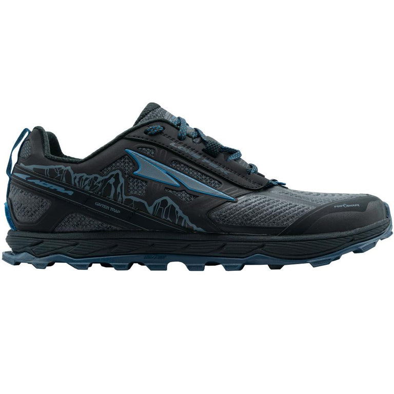 Altra Altra Lone Peak 4.0 RSM Trail Running Shoe - Men's Black/Blue 8
