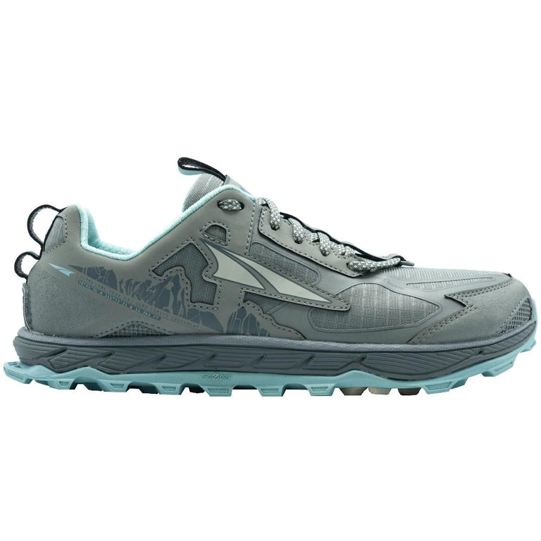 Altra Altra Lone Peak 4.5 Trail Running Shoe - Women's Gray/Turquoise 6