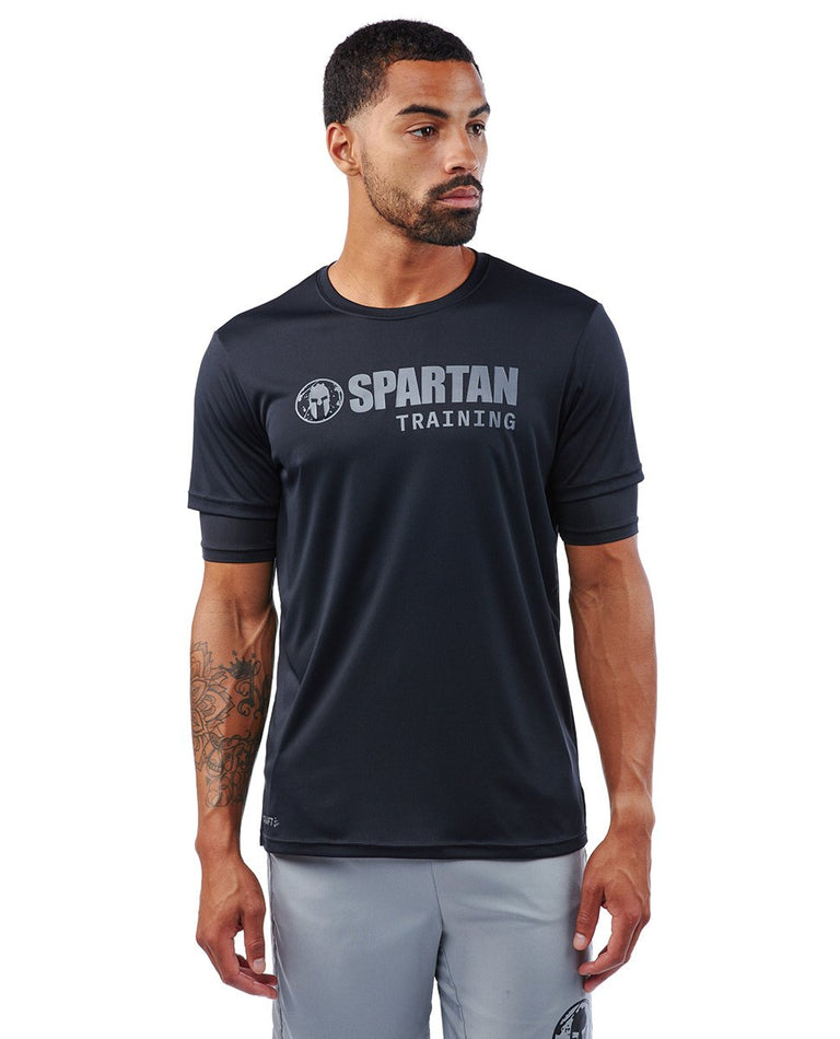 Craft SS black t-shirt Spartan