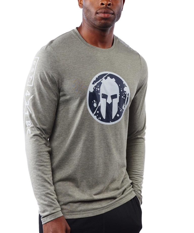 SPARTAN by CRAFT Helmet Logo Tri-Blend LS Tee