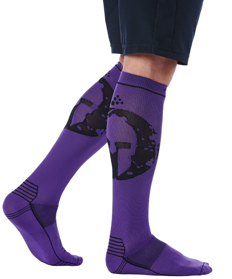 CRAFT SPARTAN By CRAFT Compression Knee Sock - Unisex Purple XS