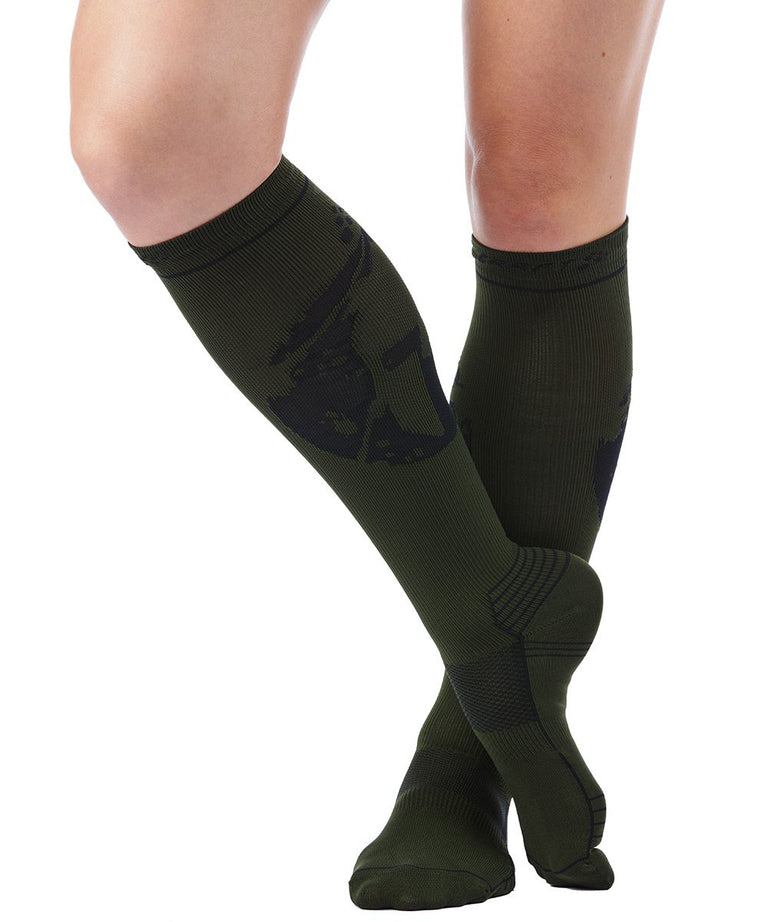 CRAFT SPARTAN By CRAFT Compression Knee Sock - Unisex Woods XS
