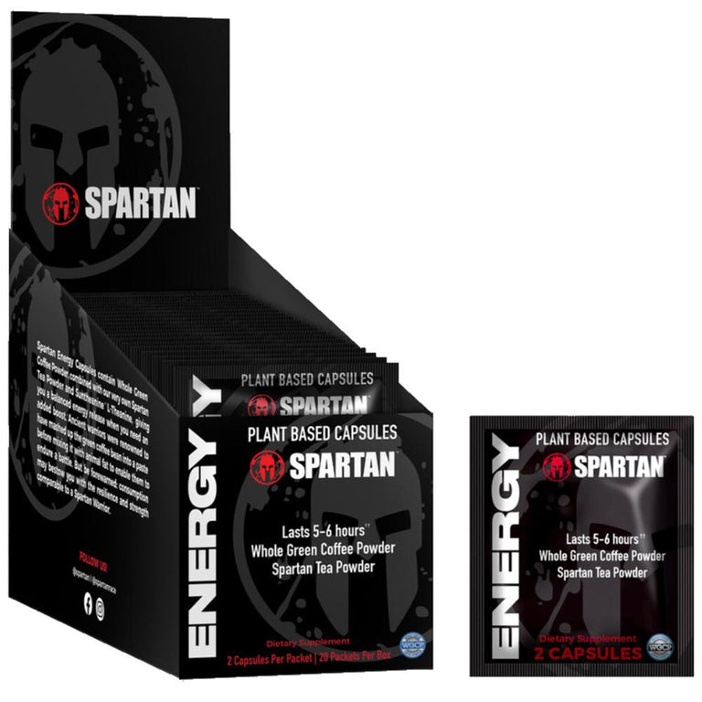 Spartan Race Shop SPARTAN Energy Capsules - Box Of 20 Packs