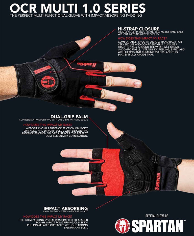Franklin SPARTAN Franklin OCR Multi 1.0 Glove - Unisex Black XS