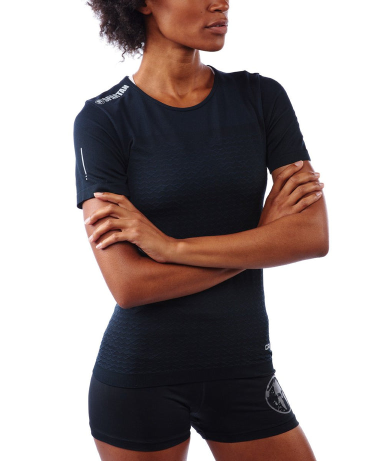 CRAFT SPARTAN By CRAFT Urban Run Fuseknit SS Tee - Women's Black XS