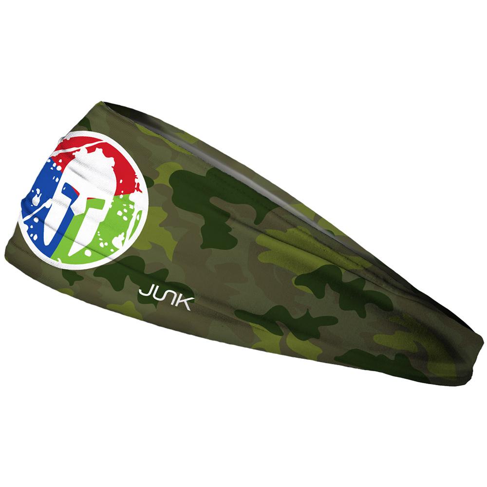 SPARTAN JUNK Headband - Camo Green Trifecta
