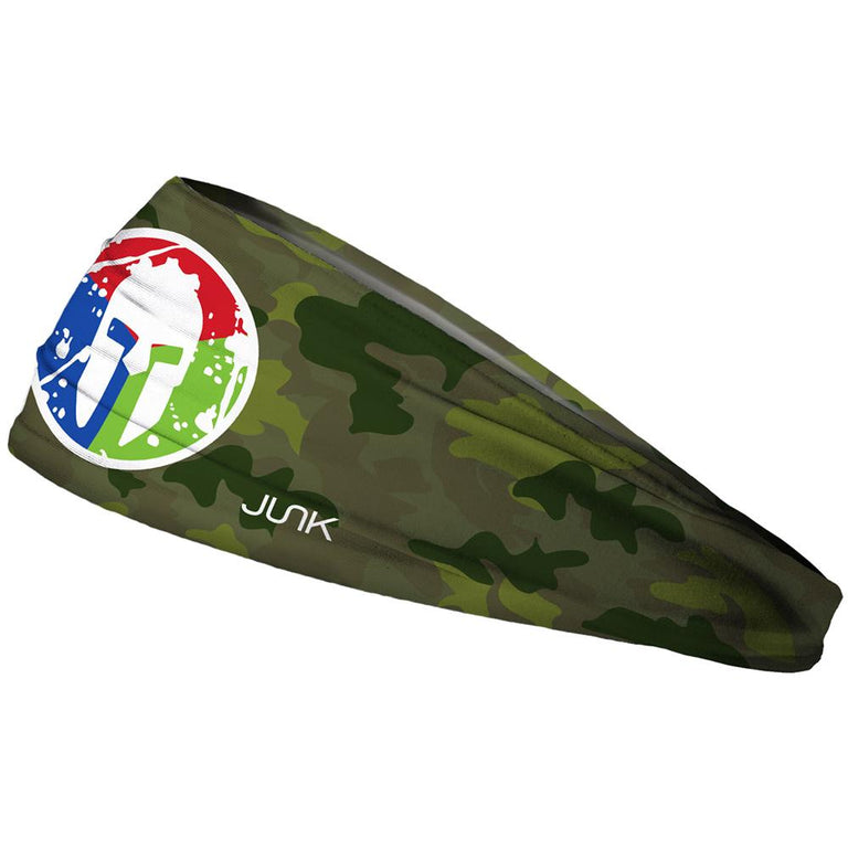 SPARTAN JUNK Headband - Camo Green Trifecta