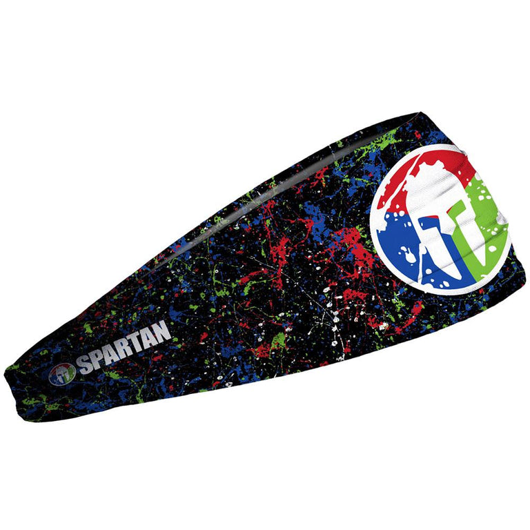 JUNK SPARTAN JUNK Headband - Splatter Black Trifecta Splatter Black
