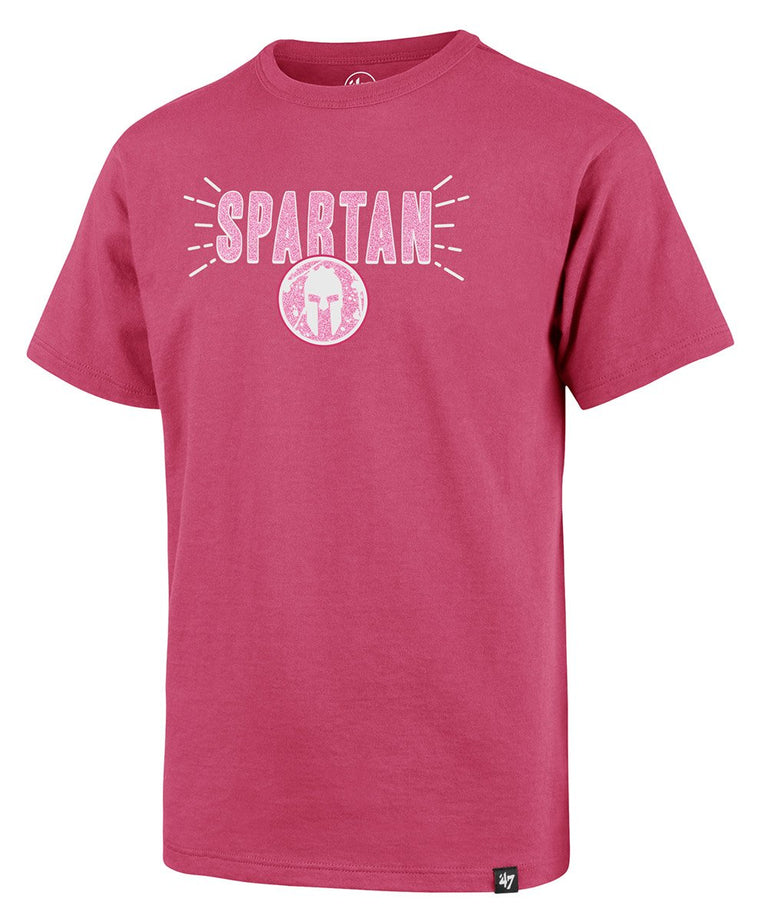 47 Brand SPARTAN '47 Super Rival Tee - Kids Pink S