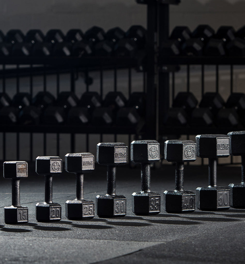 ENHANCED SPARTAN Hex Steel Dumbbell