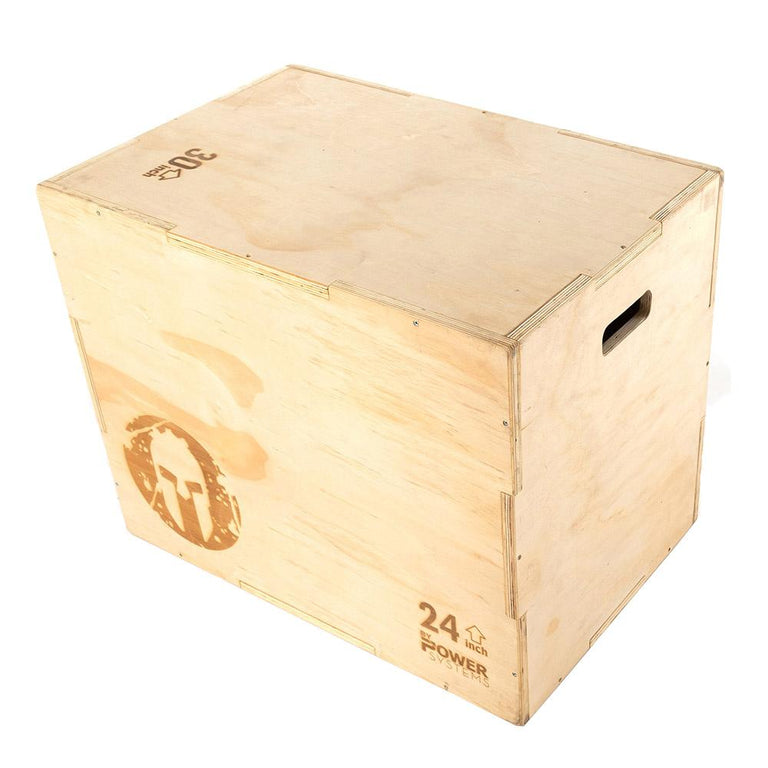 Power Systems SPARTAN 3-in-1 Wooden Plyo Box