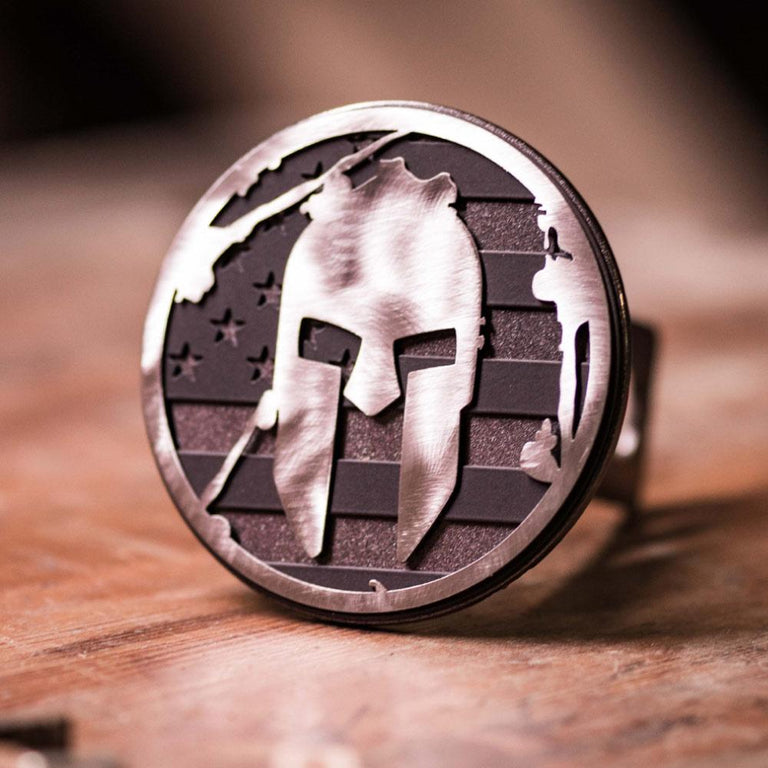 SPARTAN Flag Trailer Hitch - Black