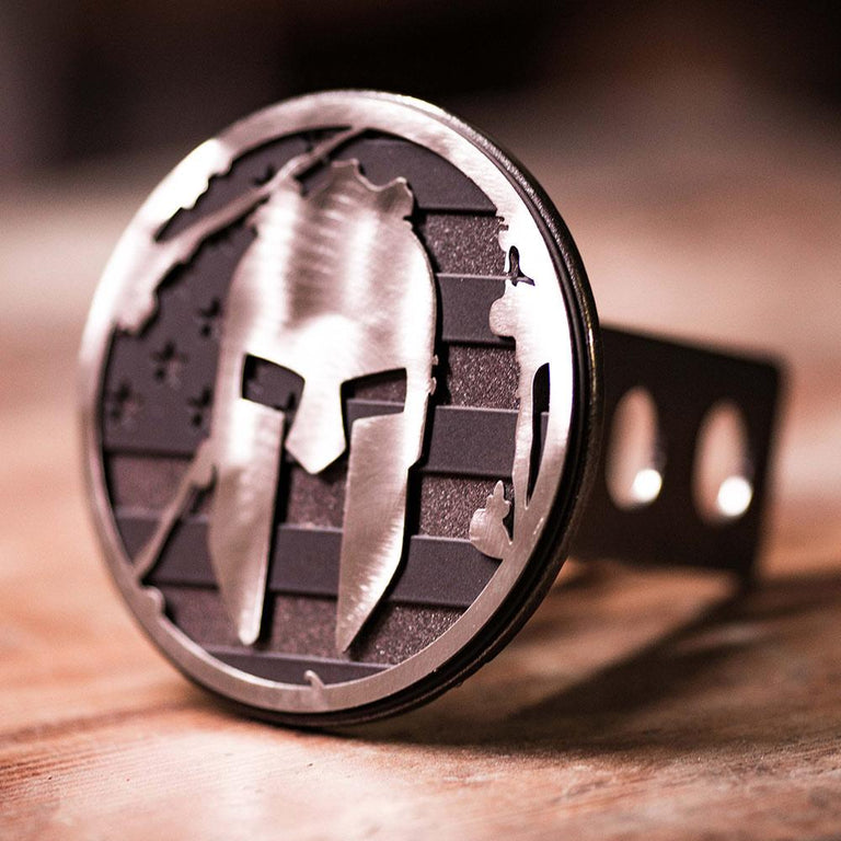 SPARTAN Flag Trailer Hitch - Black