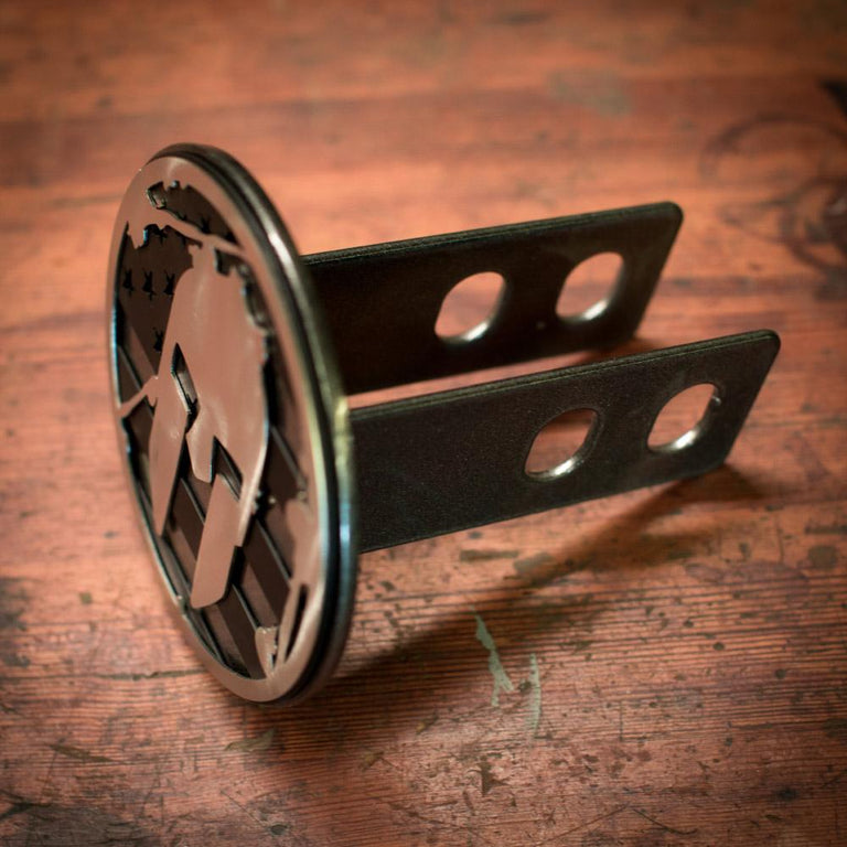 SPARTAN Flag Trailer Hitch - Black