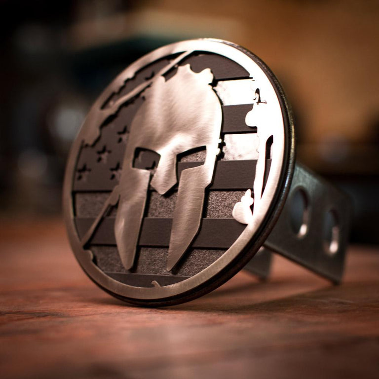 SPARTAN Flag Trailer Hitch - Black