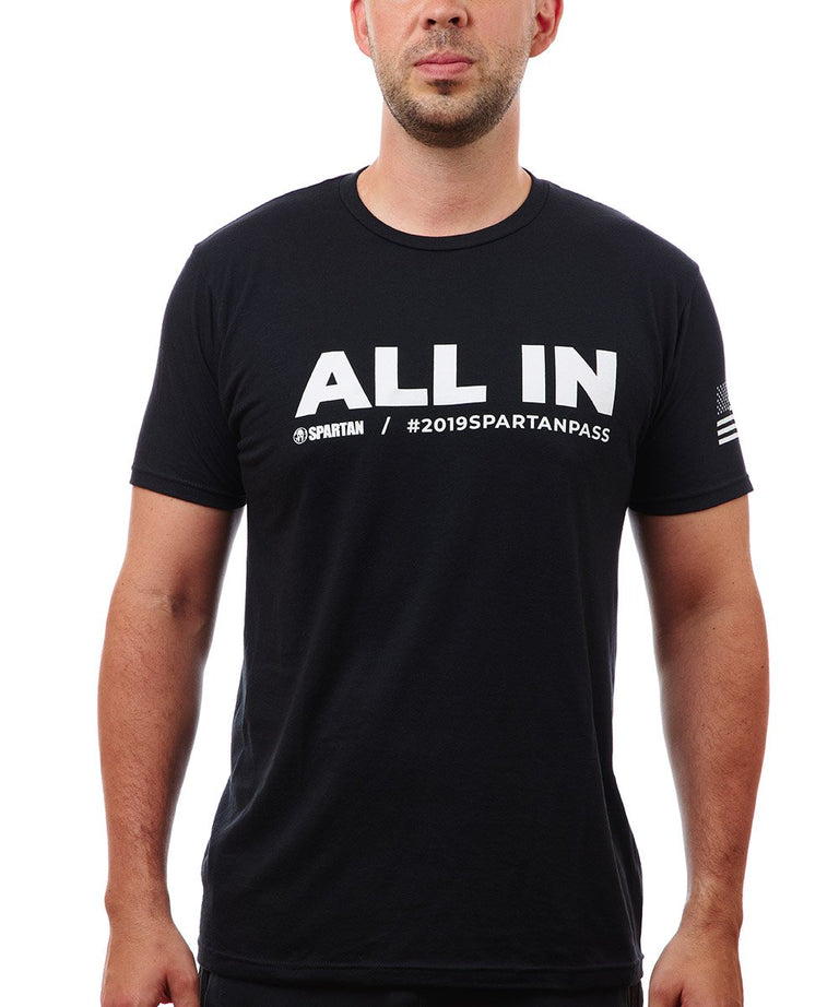 Spartan Race Shop SPARTAN 2019 Trifecta Season Pass Tee - Men's Black XS