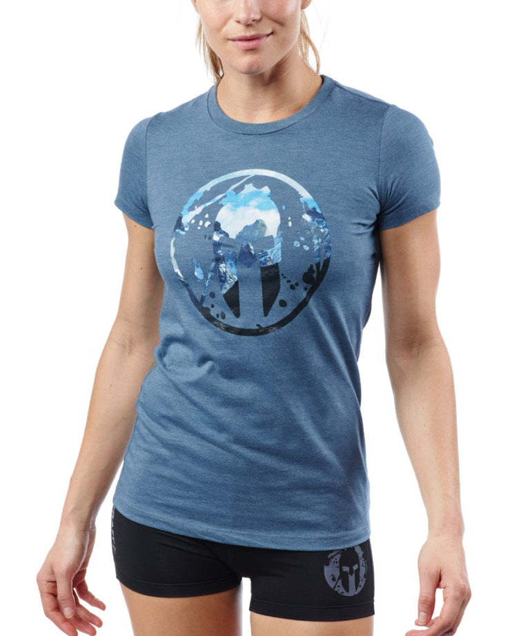 Spartan Race Shop SPARTAN Mountain Tee - Women's Blue XS