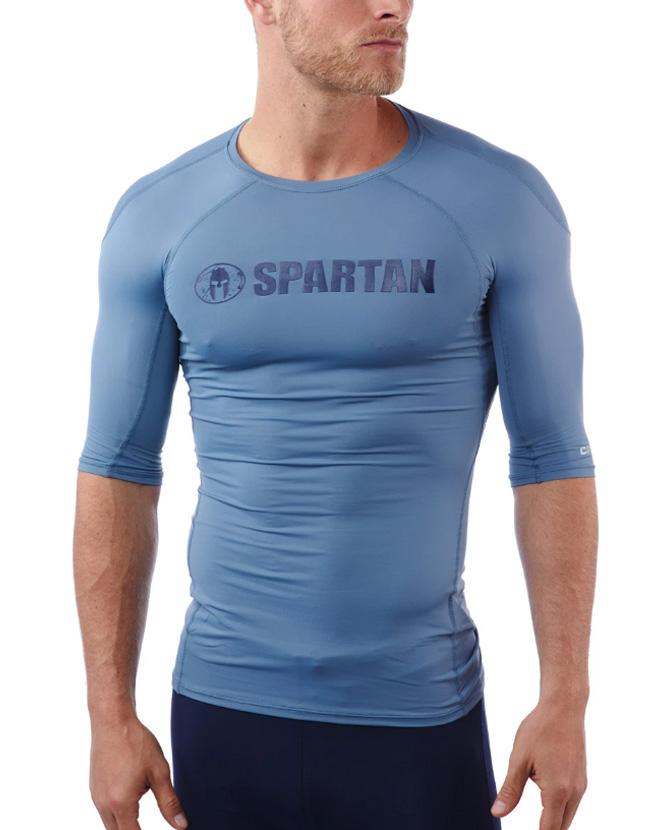 CRAFT SPARTAN By CRAFT Pro Series Compression SS Top - Men's Slate S