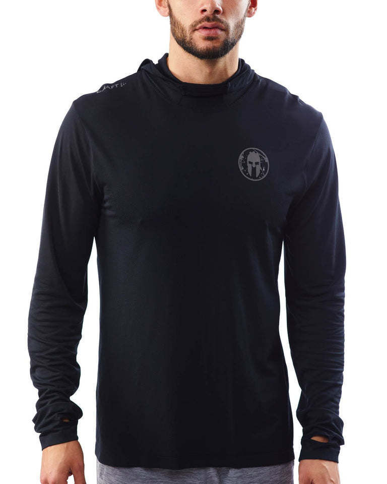 CRAFT SPARTAN By CRAFT Core Fuseknit LS Hood - Men's Black S