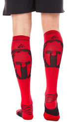 CRAFT SPARTAN By CRAFT Compression Knee Sock - Unisex Bright Red XS
