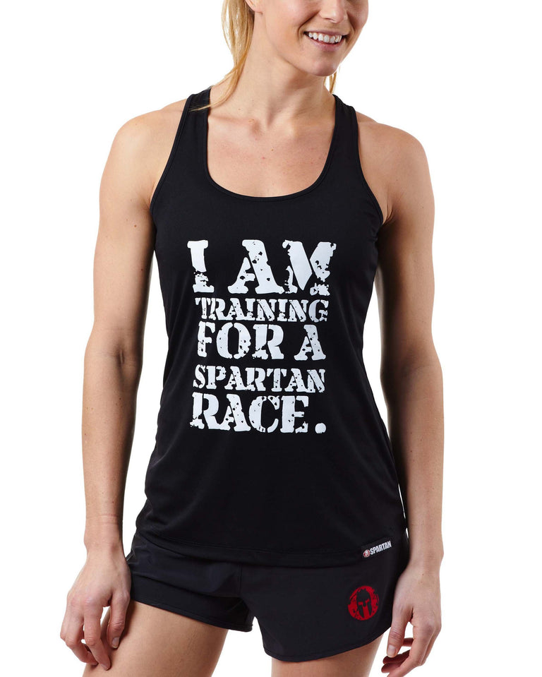 Spartan Race Shop SPARTAN I Am Training For A SPARTAN Race Tech Tank - Women's Black XS