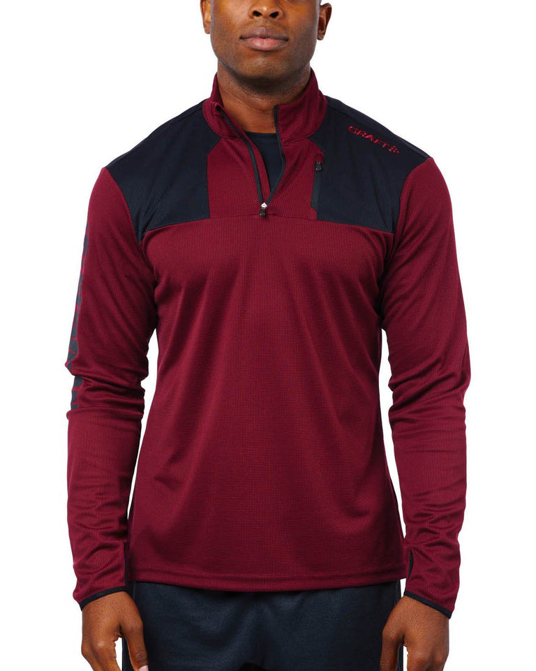 CRAFT SPARTAN By CRAFT Blaze Half Zip - Men's Rio/Black S