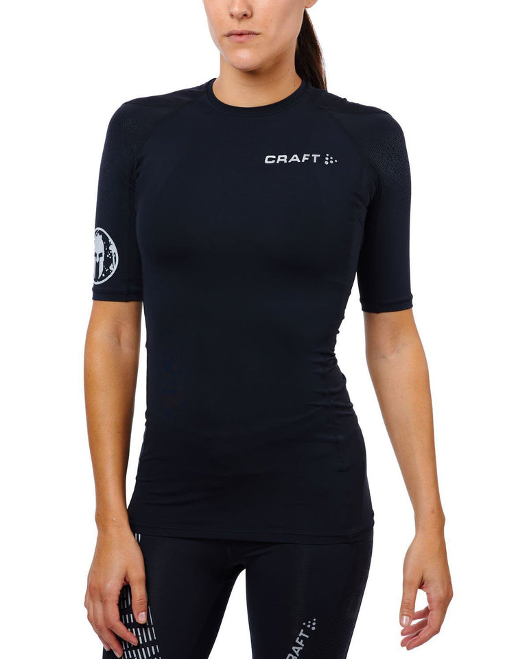 CRAFT SPARTAN By CRAFT Delta SS Compression Top - Women's Black XS