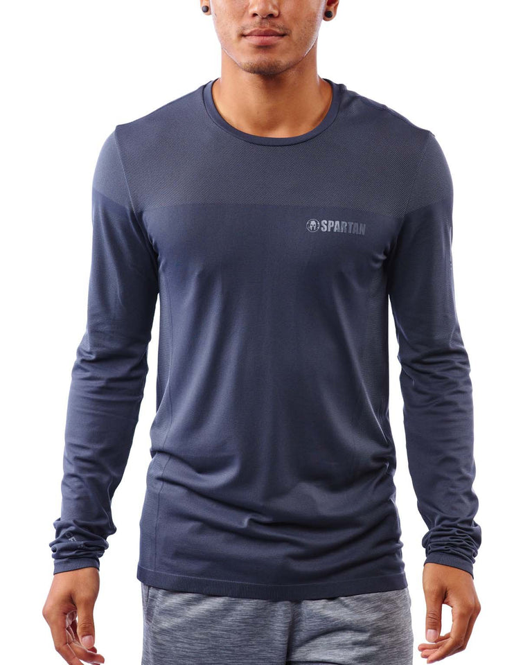 CRAFT SPARTAN By CRAFT Urban Run Fuseknit LS Tee - Men's Asphalt S