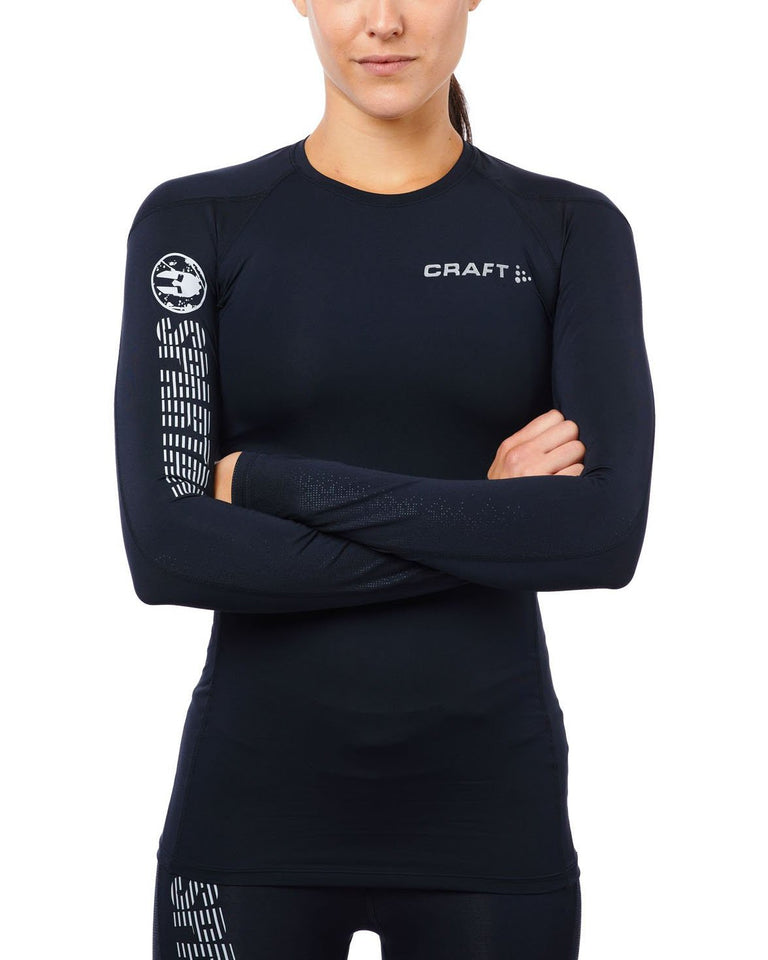 CRAFT SPARTAN By CRAFT Delta LS Compression Top - Women's Black XS