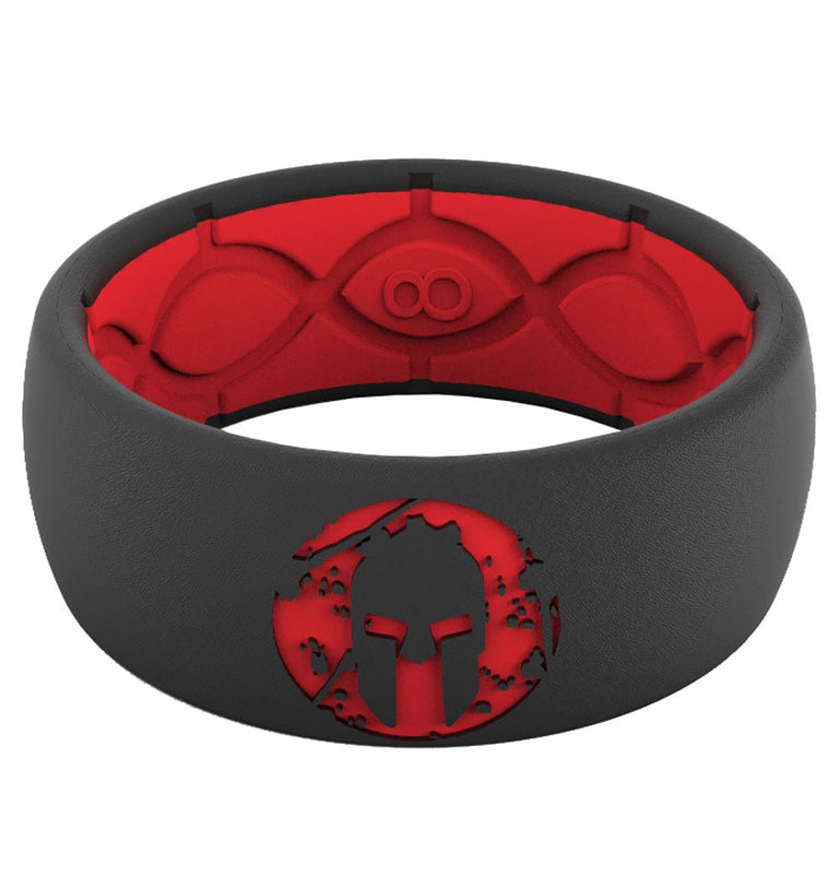 Groove Life Groove Life SPARTAN Silicone Ring - Men's Red/Black 9